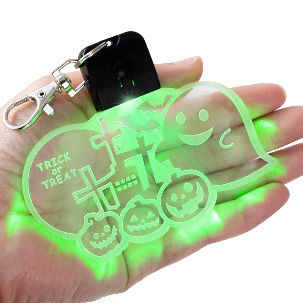 Amazon.co.jp: 光る ハロウィン キーホルダー LED 充電式